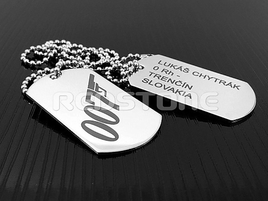 Vojenské známky JAMES BOND